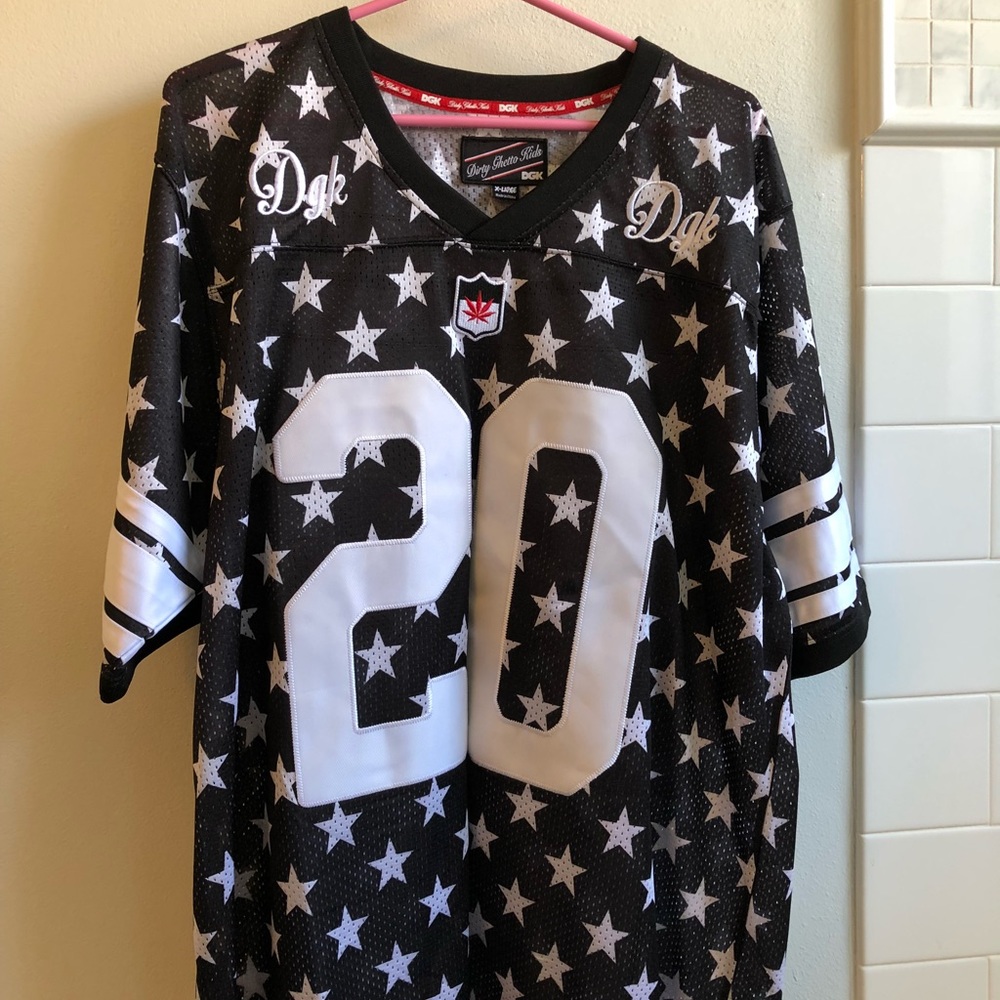 Men’s DGK football jersey XL T-shirt NWOT.